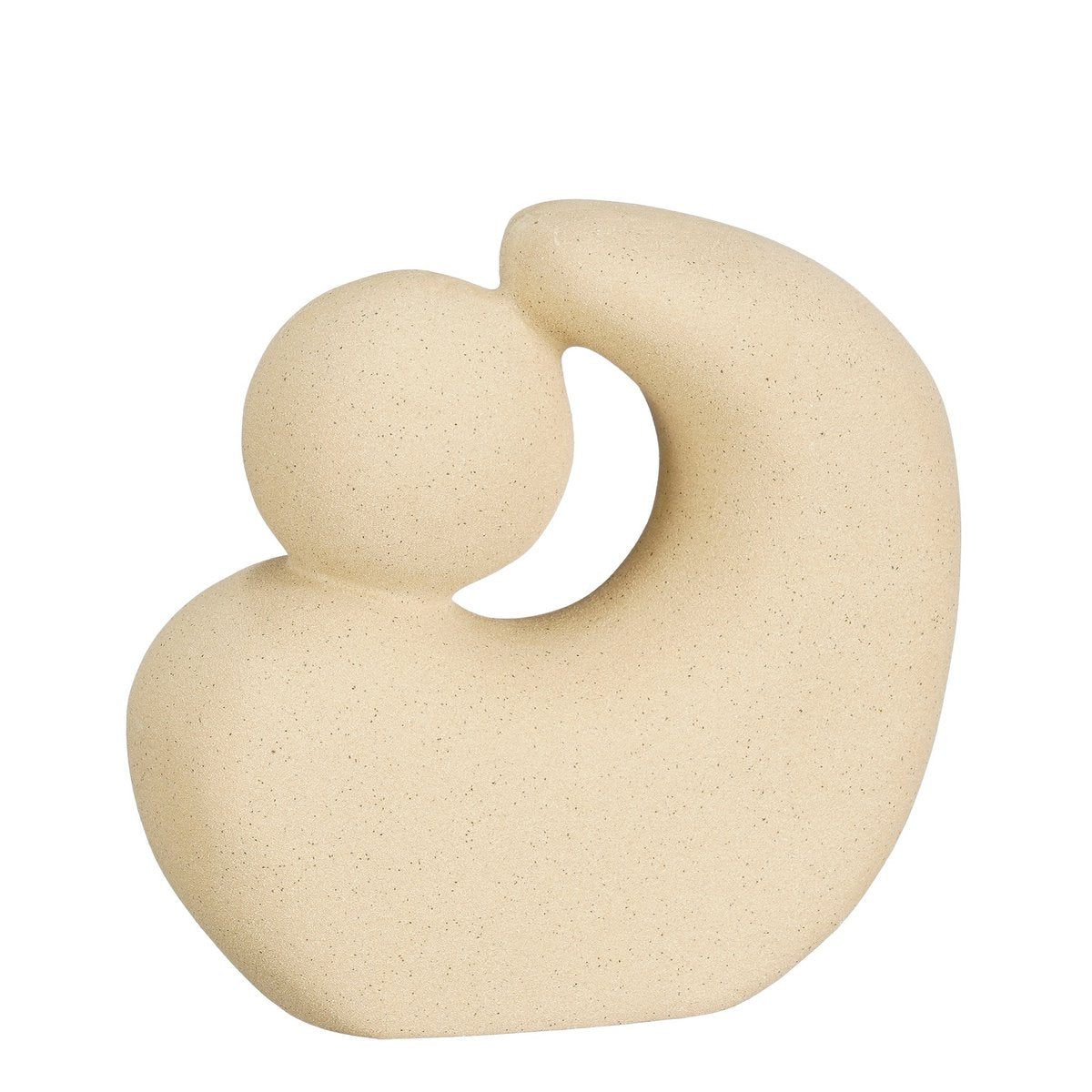 Mica Decorations - Home Woondecoratie - L21 x B9 x H20 cm - Keramiek - Beige