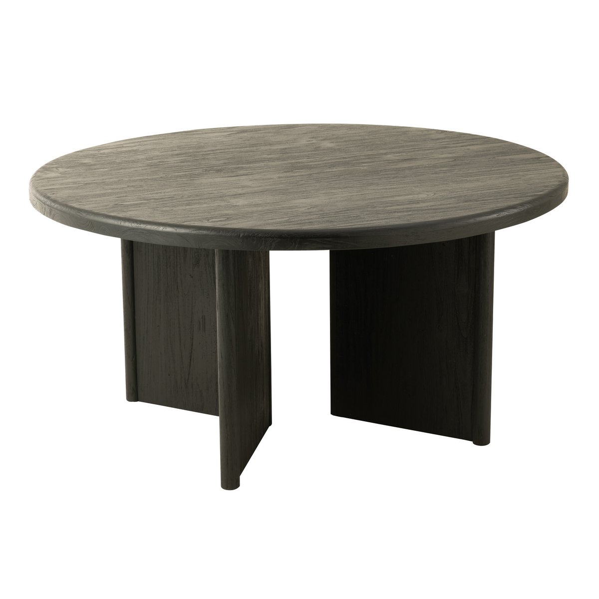 J-Line - Table à manger 'Teck' (Noir, Bois)