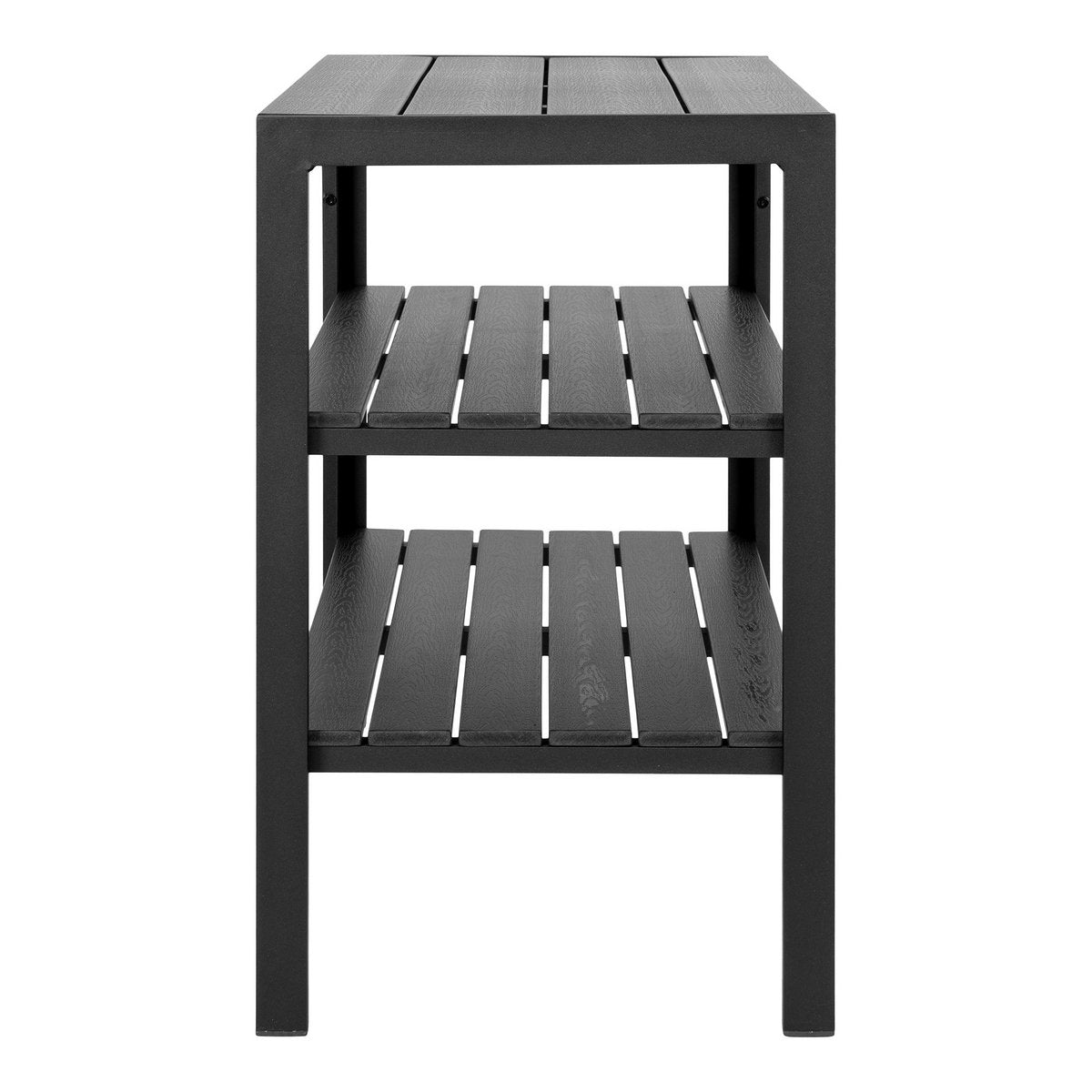 House Nordic - Taormina Tea Trolley - Chariot à thé, aluminium/non-bois, noir, 3 étagères