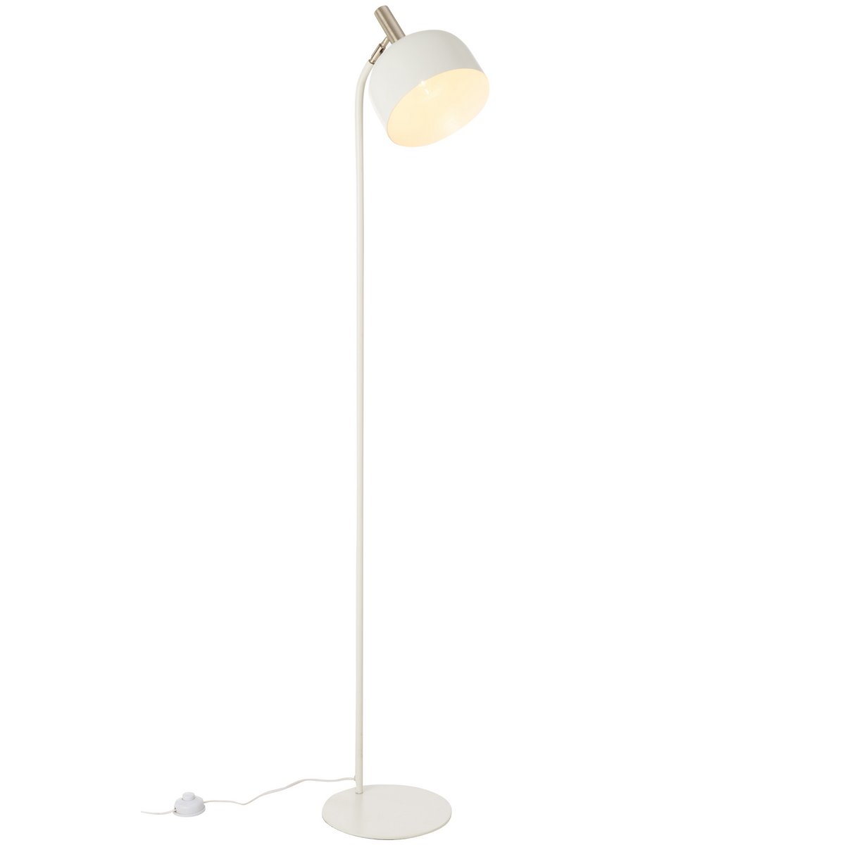 J-Line - Lampadaire Tilt - Métal - Blanc/Or