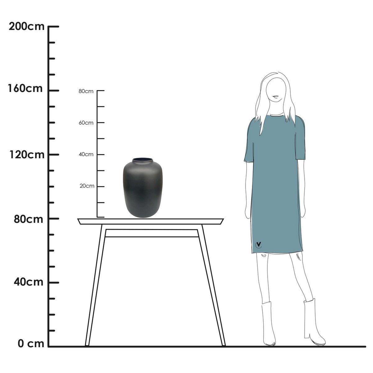 Vase the World - Vaas - Artic black