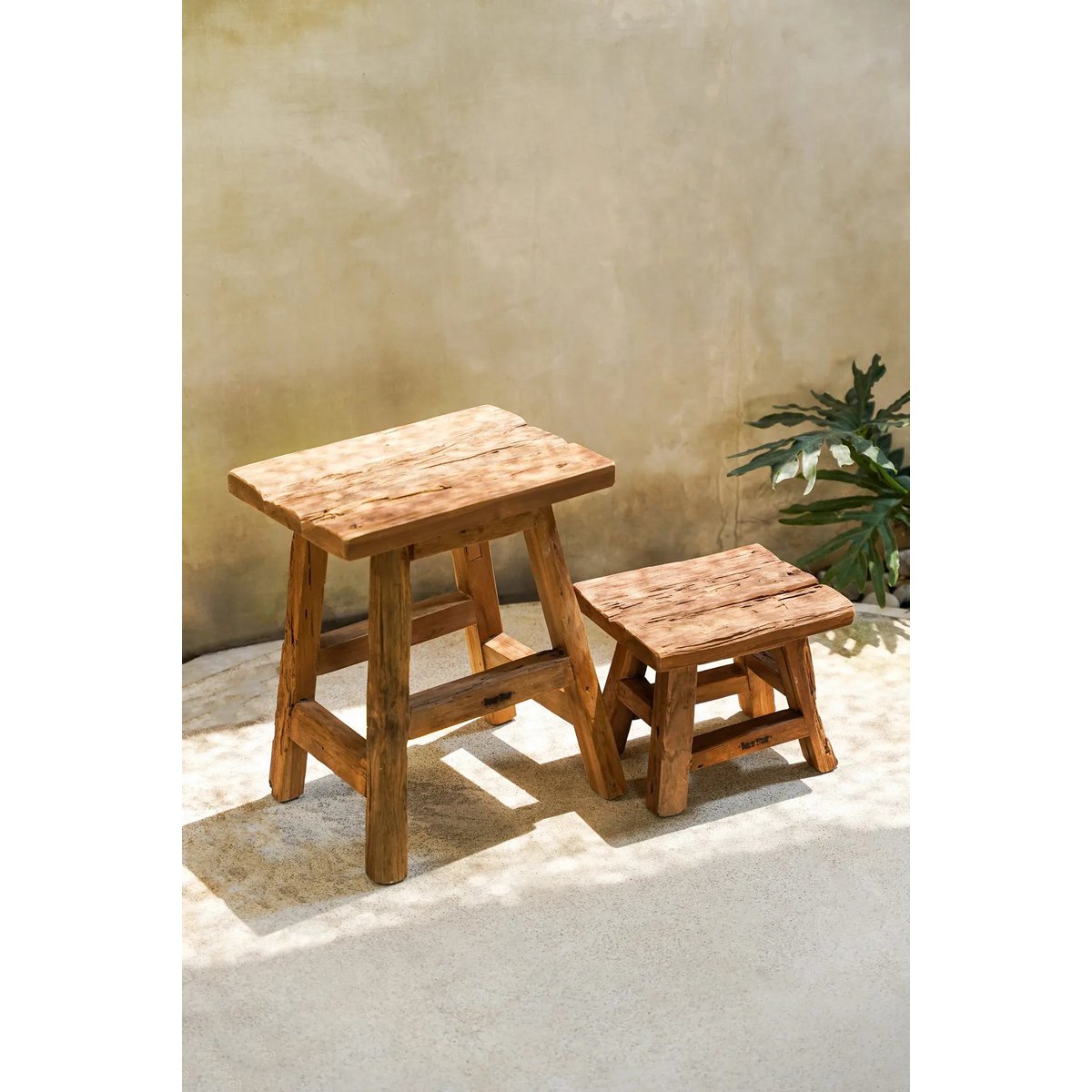 Bazar Bizar - Tabouret 'Yoke' (Naturel, S)