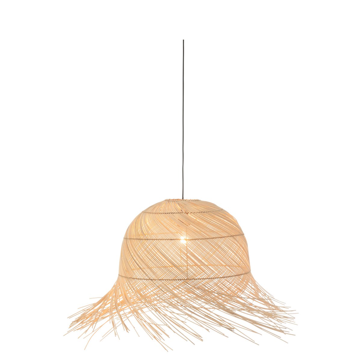 J-Line - Lampe Suspendue Branches Rondes - Jute - Naturel