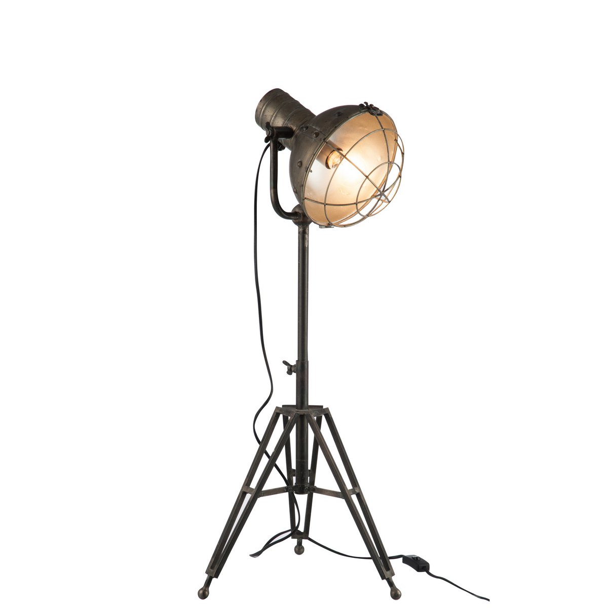 J-Line - Staande lamp 'Spotlight' (Grijs)