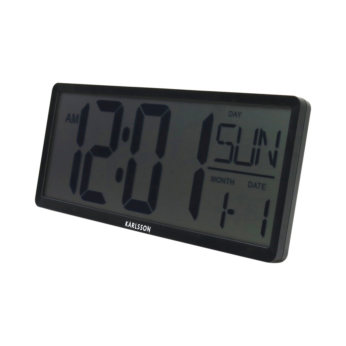 Karlsson - Horloge murale/de table Rétro LCD - KA6020BK