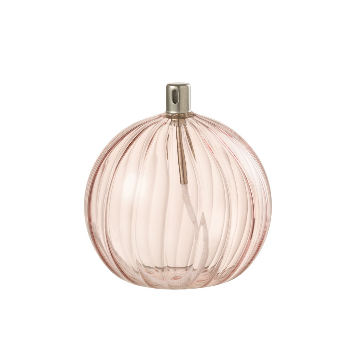 J-Line - Côtes de lampe à huile - Verre - Rose - Grand