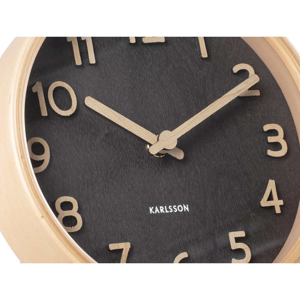 Karlsson - Tafelklok Pure Wood Grain - KA5875BK