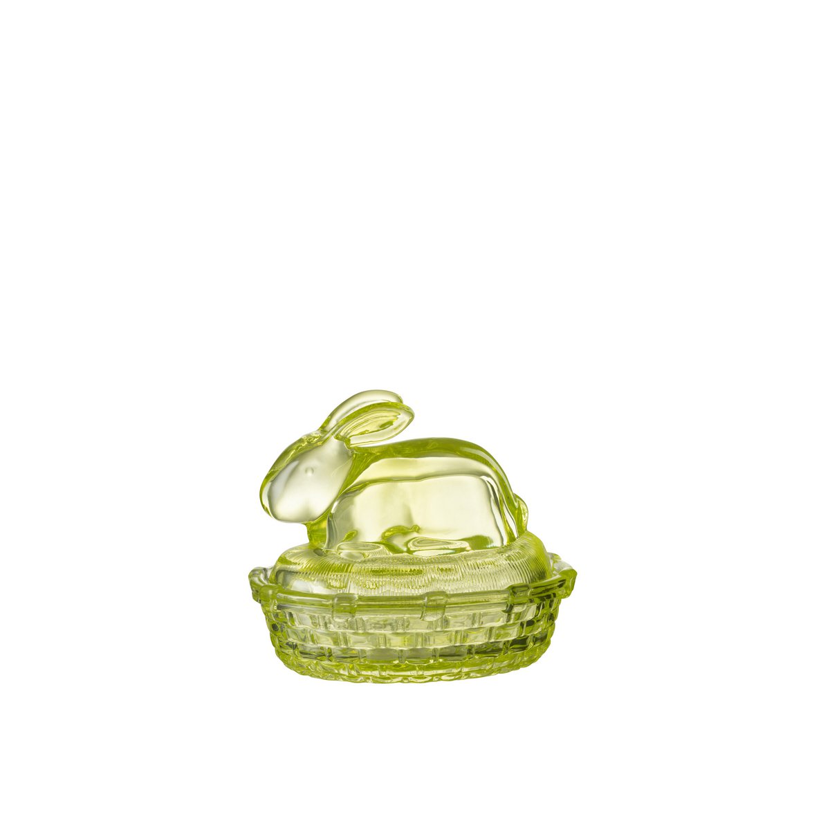 J-Line - Pot de Rangement Lapin - Verre - Vert