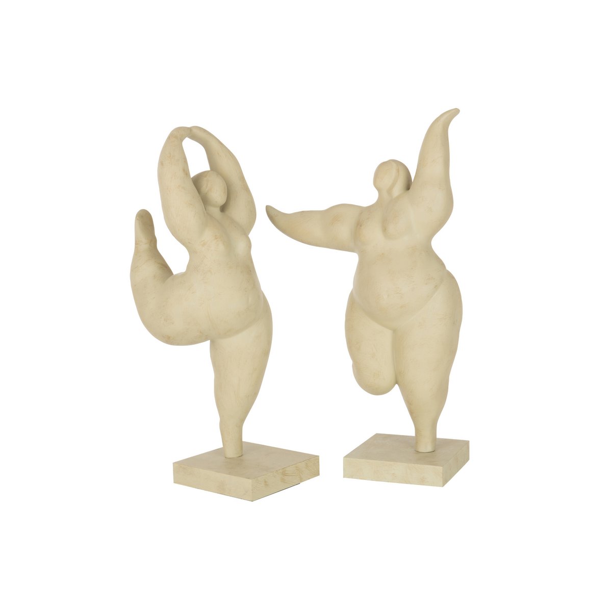 J-Line - Figurine Delphine Poly Beige