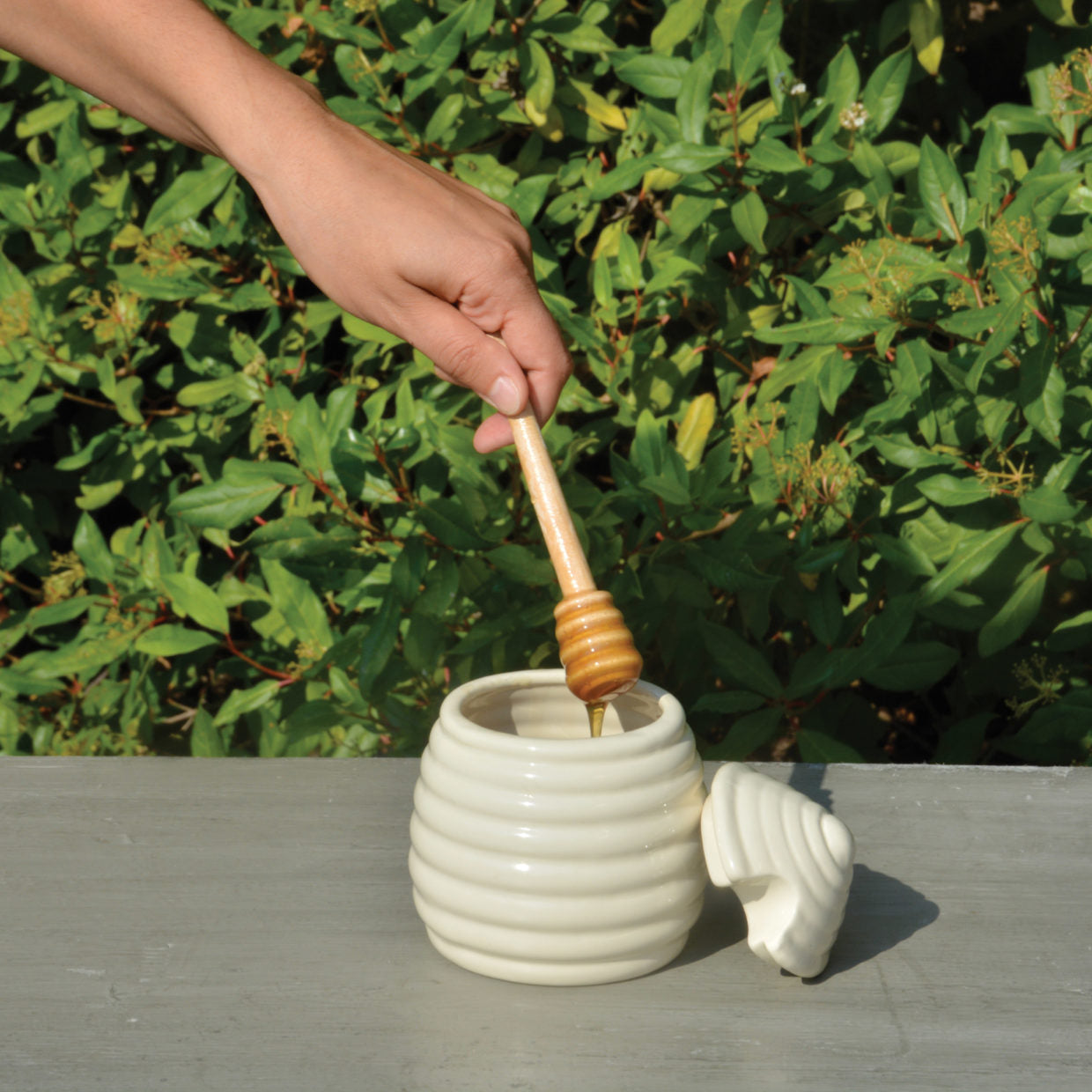 Esschert Design - Pot à miel 'Winnie' (Avec cuillère en bois)