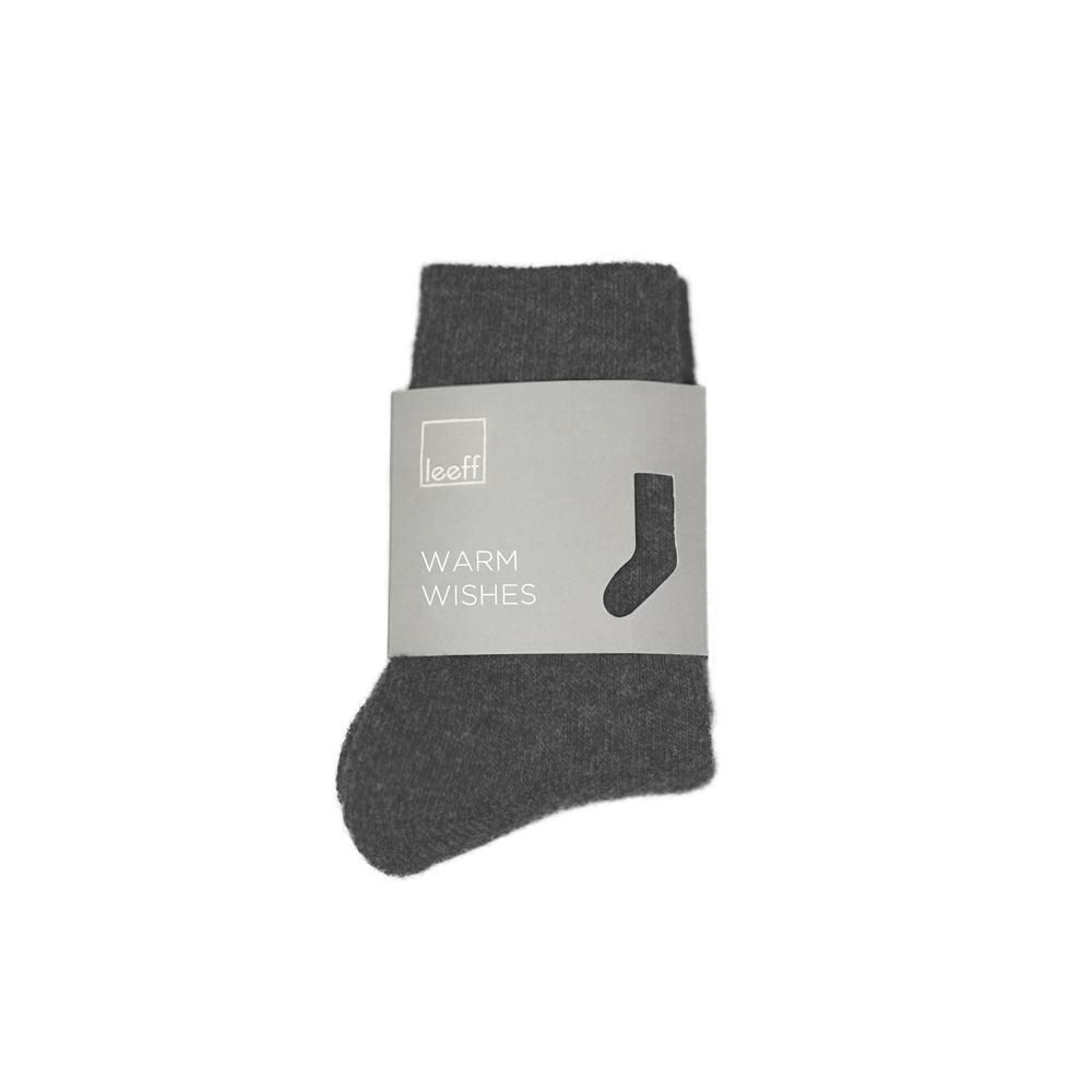 Leeff - Socken 'Warm Wishes' (Dunkelgrau, Größe 36-39)