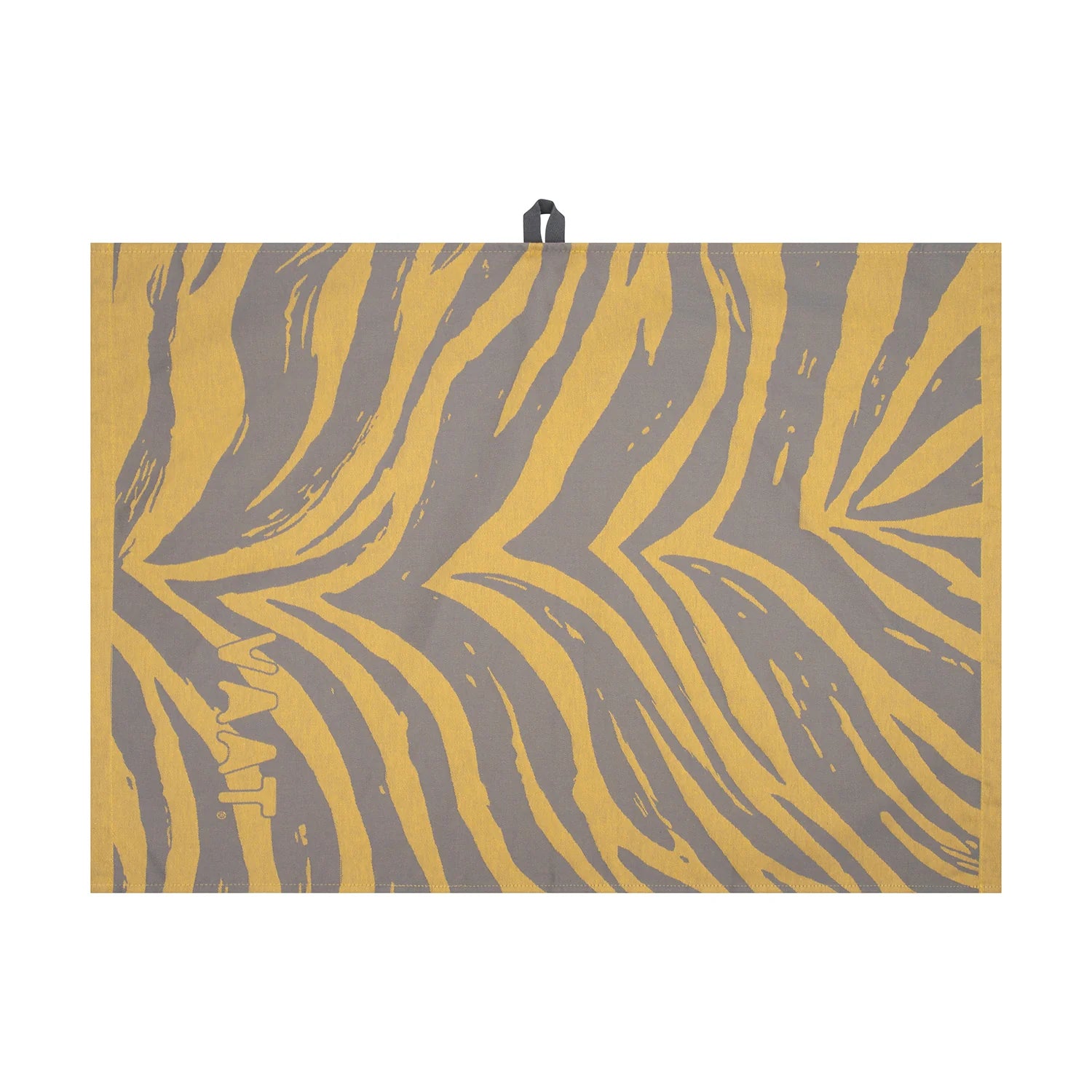 VAAT Amsterdam - Giftset hand- en theedoek 'Zebra' (Yellow/Grey)