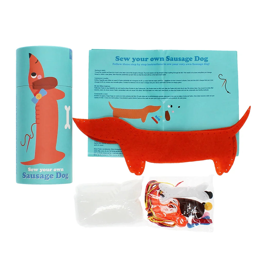 Rex London - Kit de couture 'Cousez votre propre chien saucisse'
