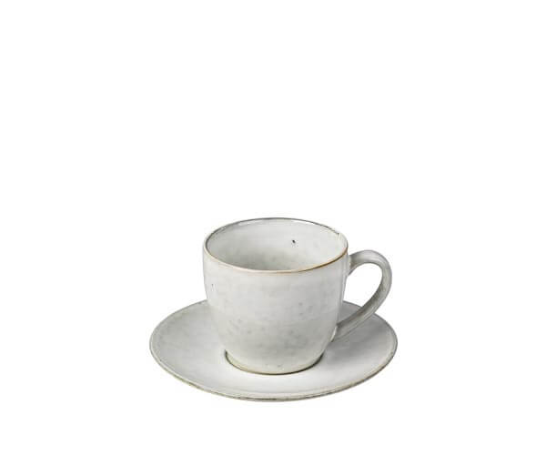 Broste Copenhagen - Kaffeetasse mit Untertasse 'Nordic Sand' - 15cl