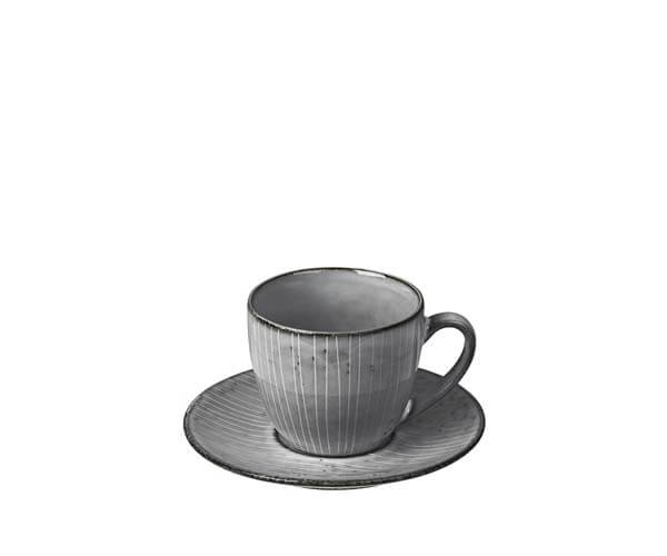 Broste Copenhagen - Tasse à café avec soucoupe 'Mer Nordique' - 15cl