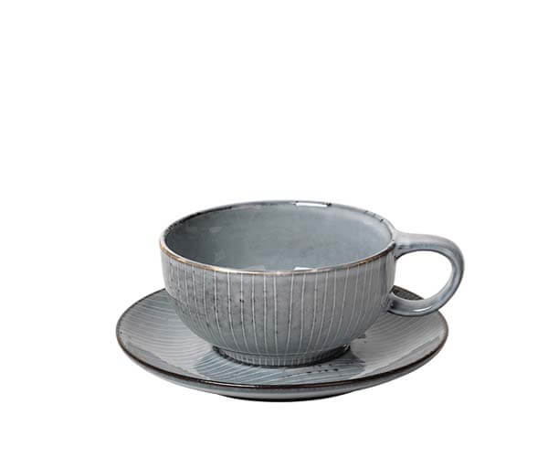 Broste Copenhagen - Teetasse mit Untertasse 'Nordic Sea' - 25cl