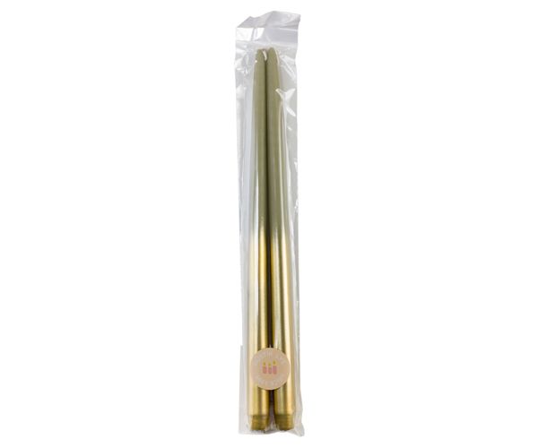 Rustik Lys - Bougie jumelle XL 'Gold' (Lot de 2, Eucalyptus)