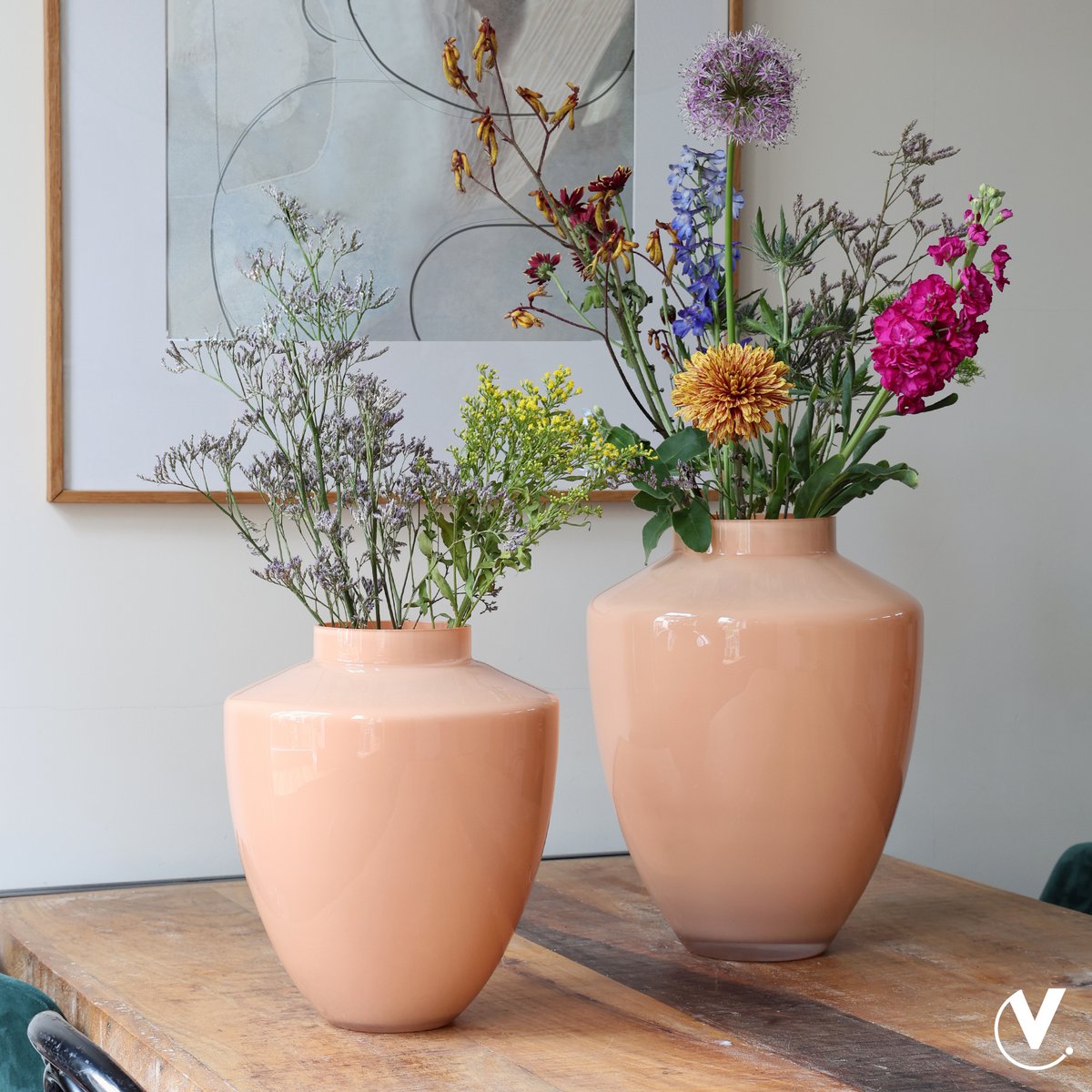 Vase the World - Vaas - Tugela pastel peach
