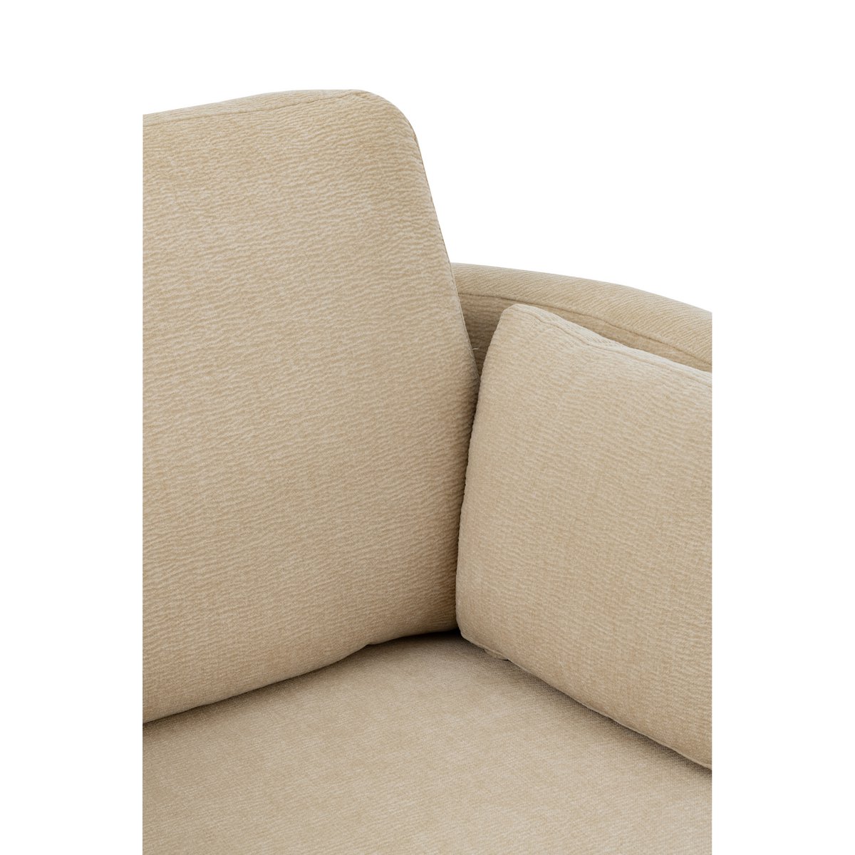 J-Line - Fauteuil lounge Swiv Peuplier/Mousse Beige