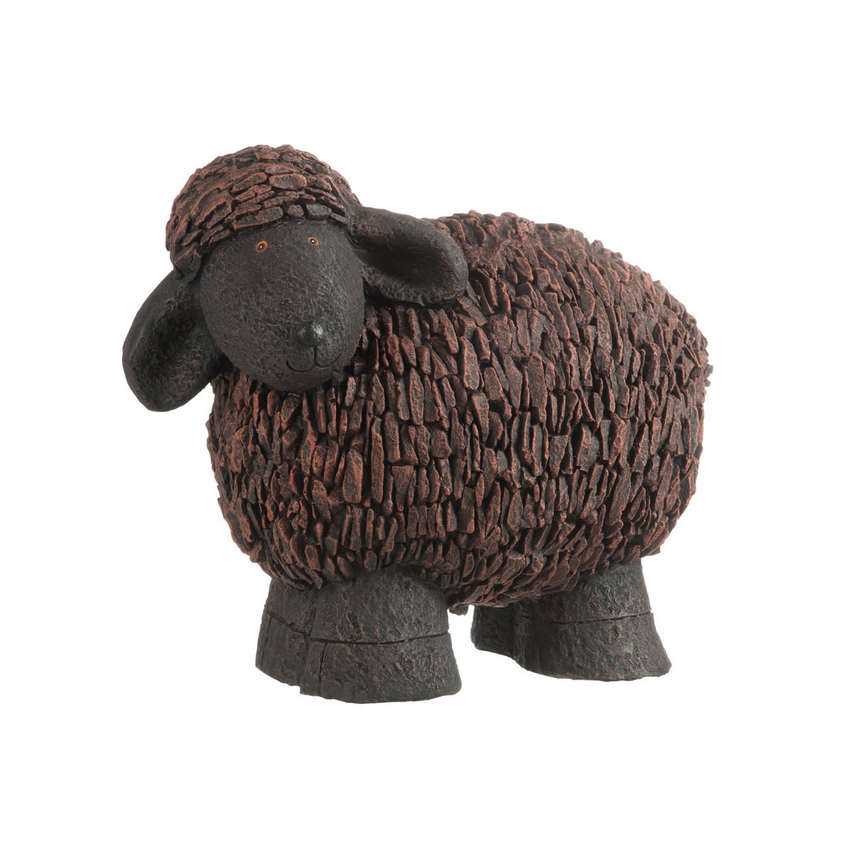 J-Line - Figurine Mouton - Polyrésine - Marron/Noir - Grand