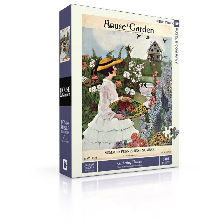 New York Puzzle Company - Puzzel 'Gathering Flowers' (500 stukjes)