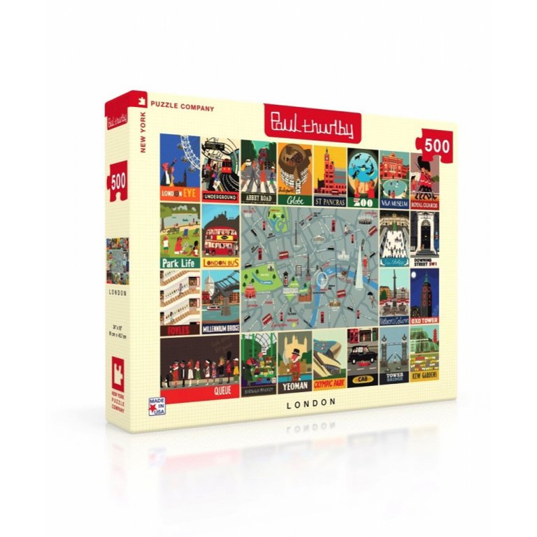 New York Puzzle Company - Puzzel 'London Collage' (500 stukjes)