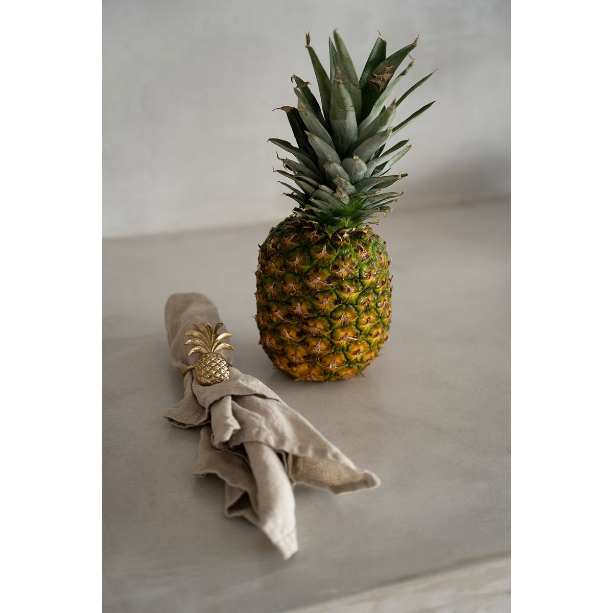 Bazar Bizar - Het linnen servet - Beige - Set van 4