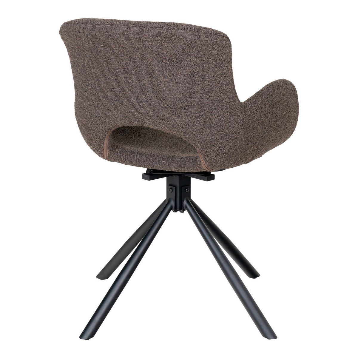 House Nordic - Amorim Dining Chair - Chaise de salle à manger, en champignon bouclé avec pivot - Lot de 2