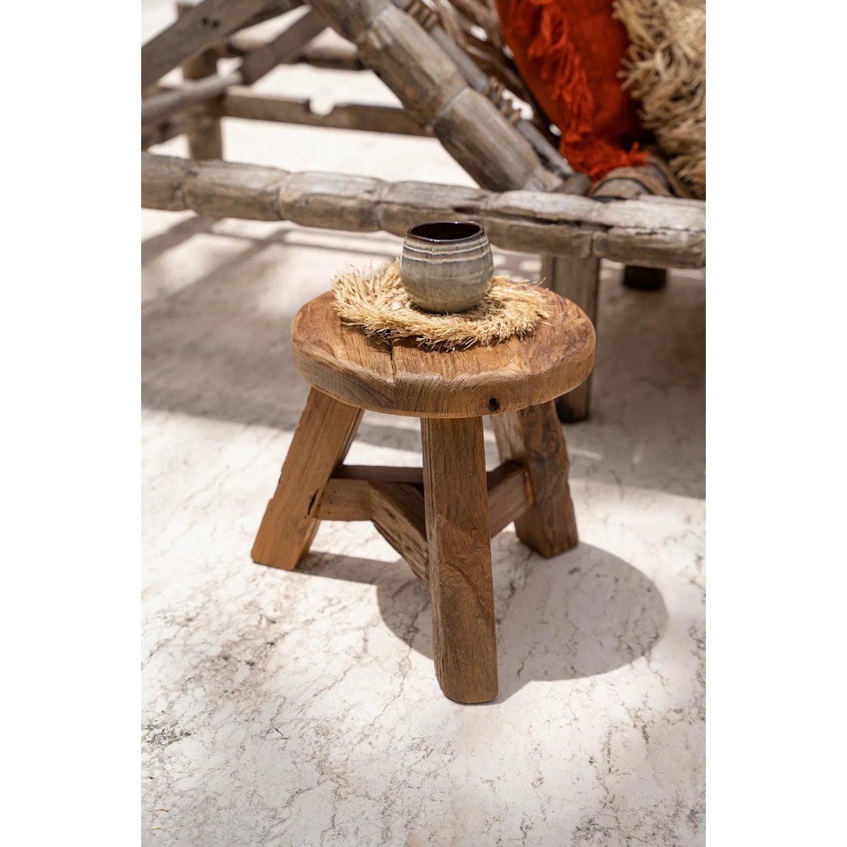 Bazar Bizar - Tabouret 'Yatai' (Naturel, M)