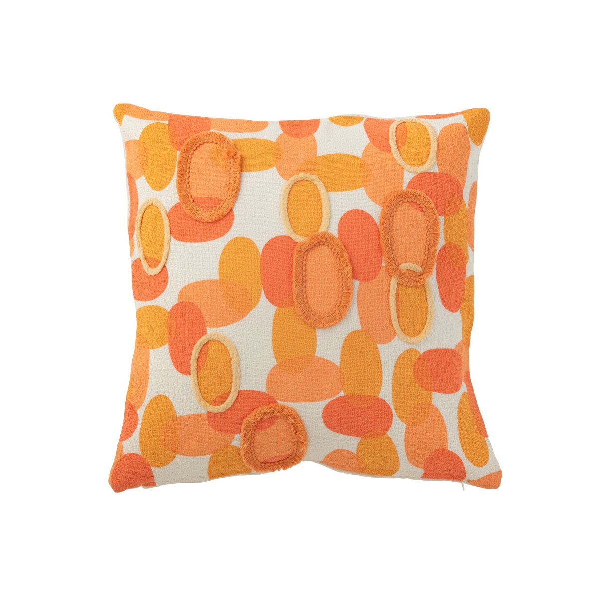 J-Line - Kissen Papaya - Textil - Orange