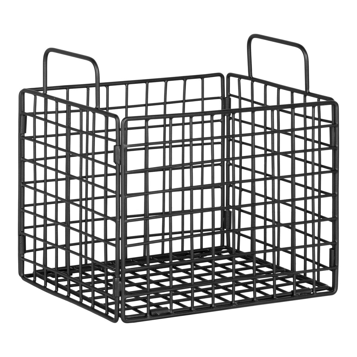 House Nordic - Mora Wire Basket - Panier en fil, fer, noir, 25x20x25 cm