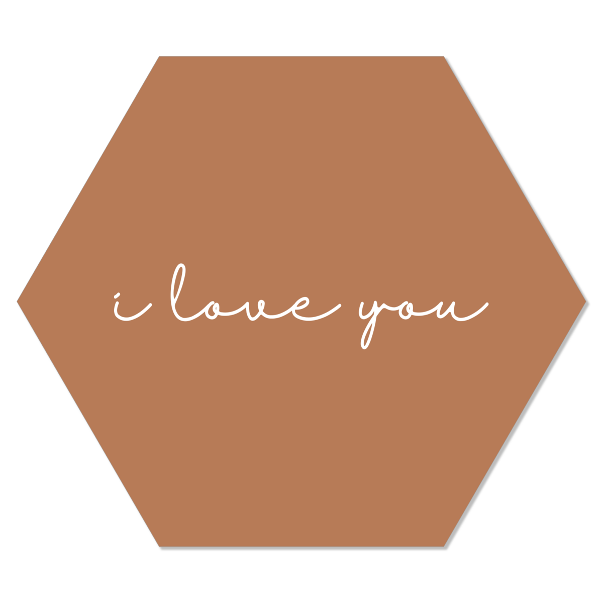 Label2X - Muurhexagon i love you terra