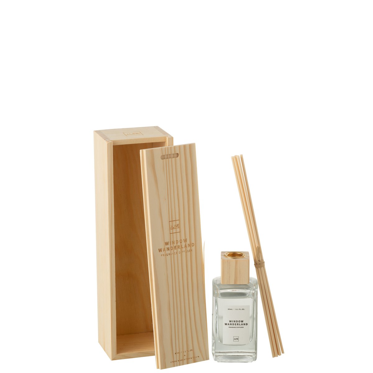 J-Line - Huile parfumée + Sticks - Window Wanderland - Transparent - Petit