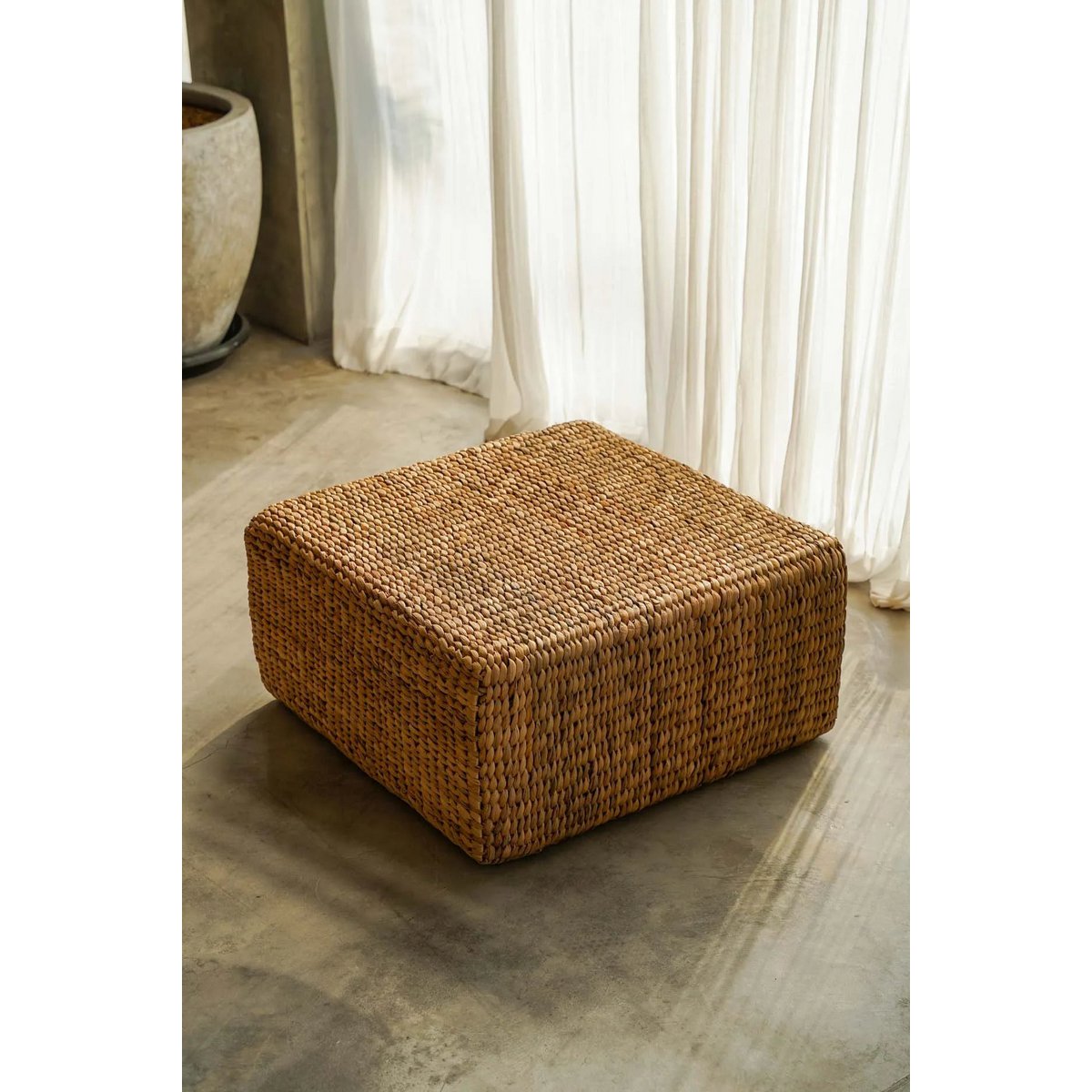 Bazar Bizar - Pouf 'Hyacinthe' (Naturel, M)