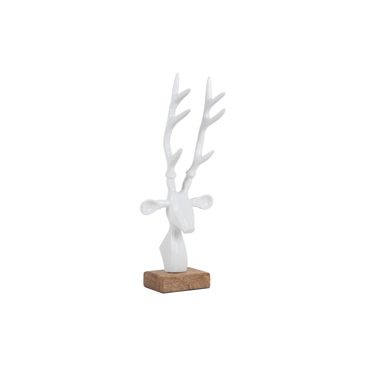 Present Time - Dekorative Statue Rentierkopf - PT4155WH