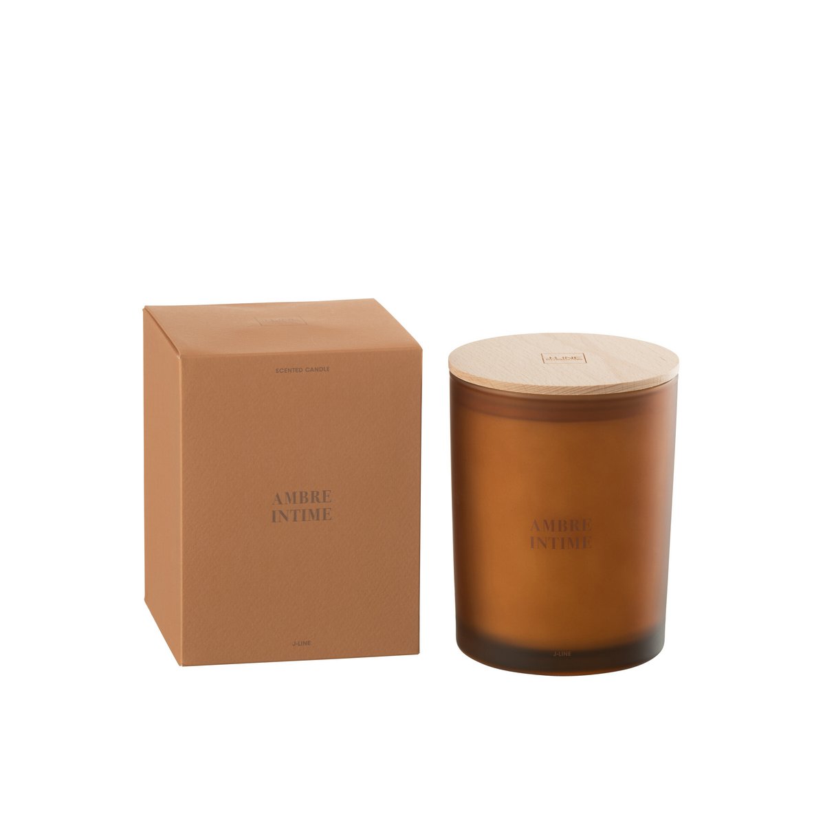 J-Line - Bougie parfumée Accords Essentiels - Ambre Intime - Ocre