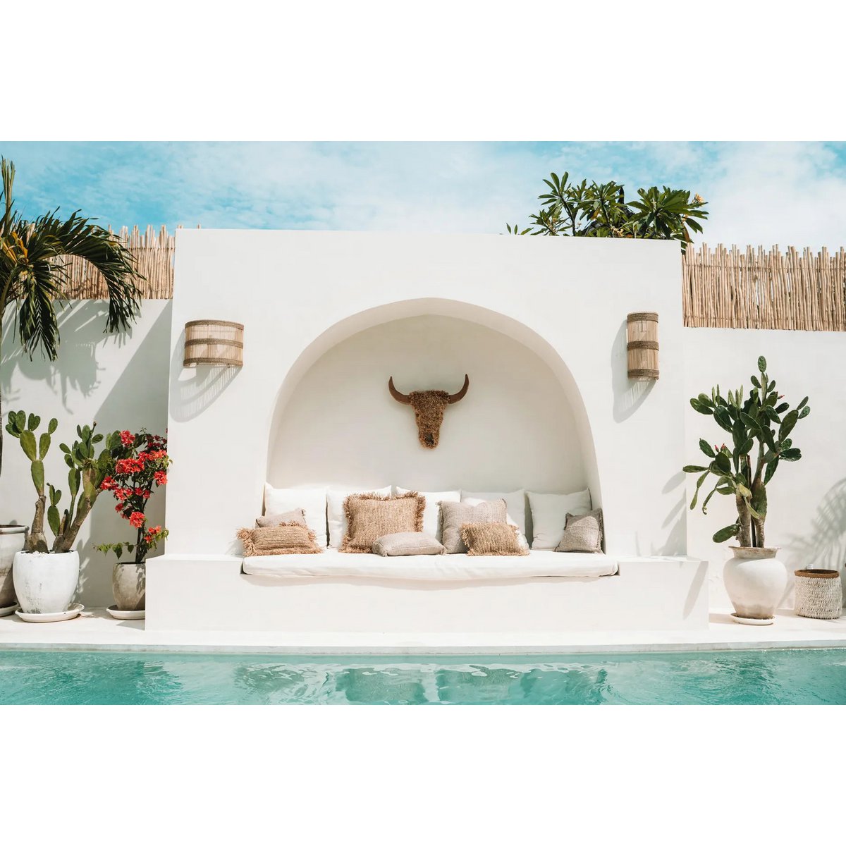 Bazar Bizar - Muurdecoratie 'Raffia Toro' (Naturel)