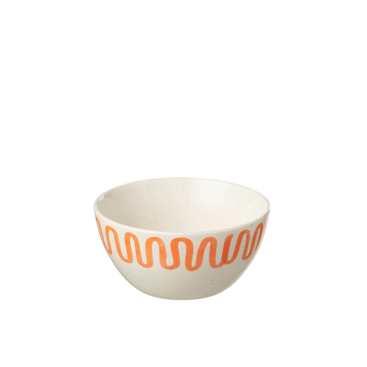 J-Line - Bol Courbe - Porcelaine - Orange