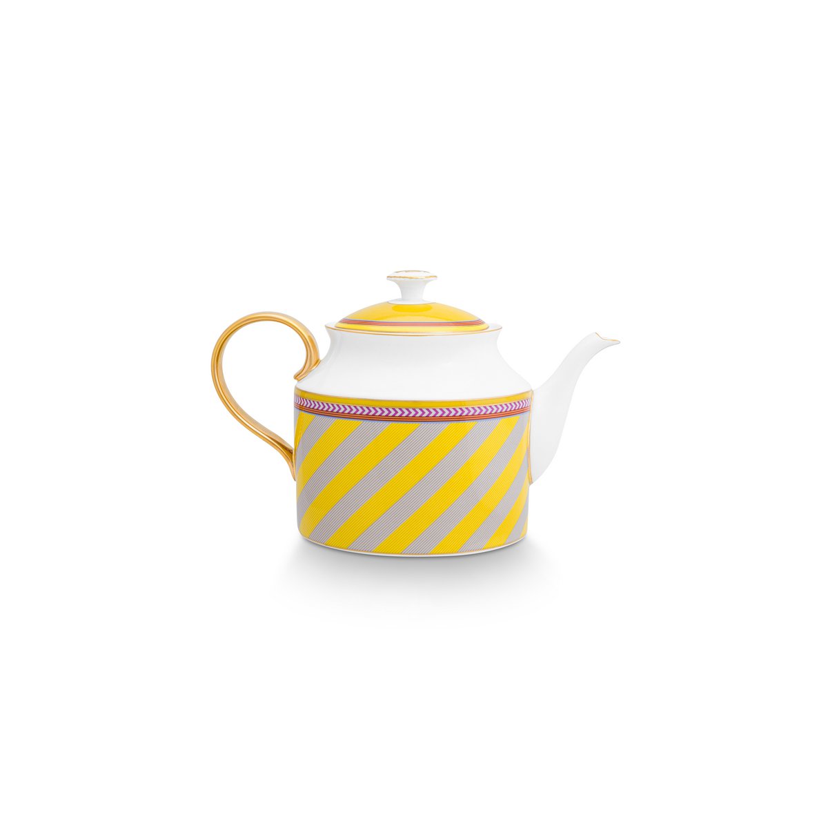 Pip Studio - Tea Pot Large Pip Chique Stripes Yellow 1.8ltr