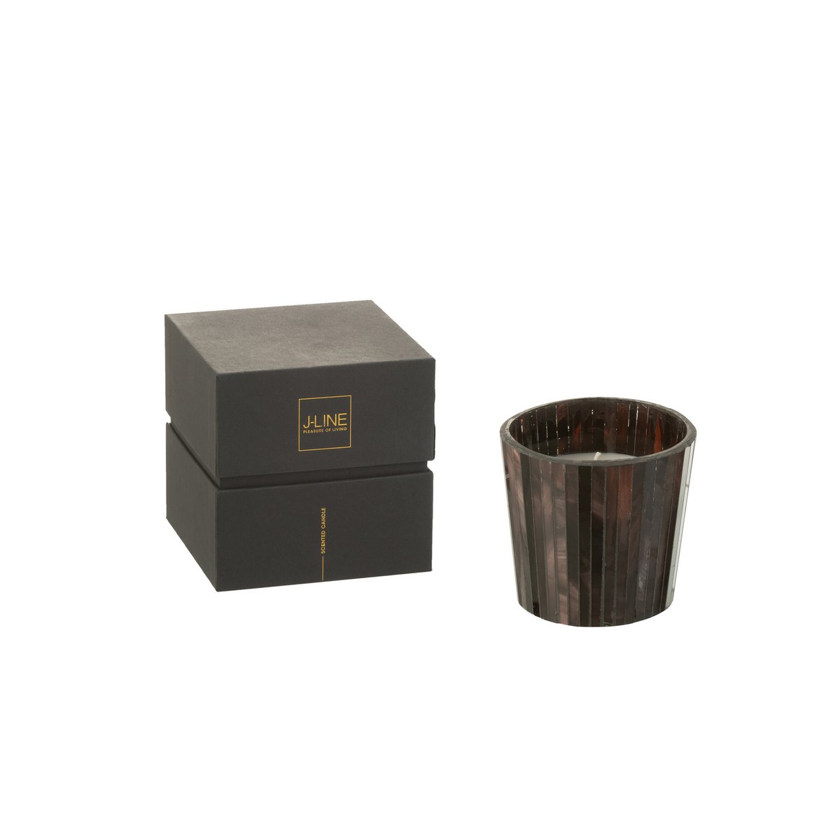 J-Line - Bougie parfumée Noa - Woody Aurora - Marron - S - 35U