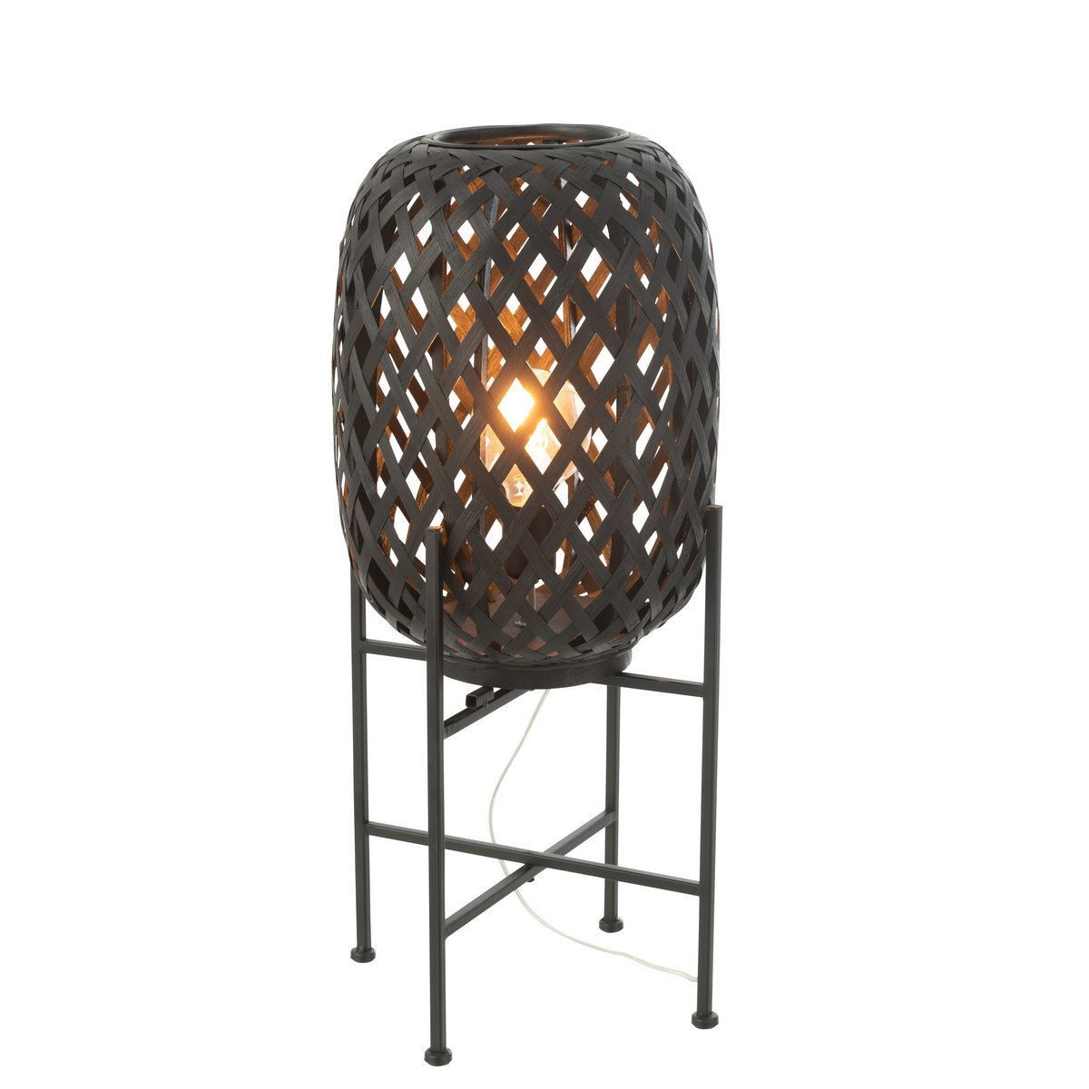 J-Line Lampadaire - bois - noir