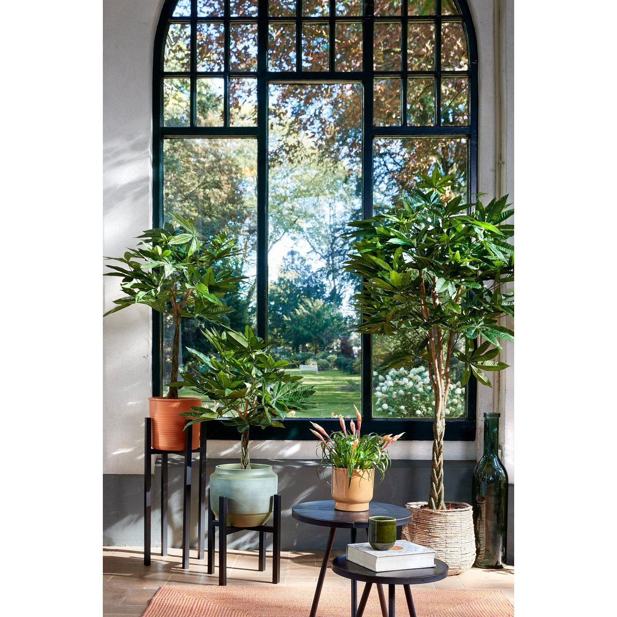 Mica Decorations - Pachira Kunstplant - H150 x Ø65 cm - Groen