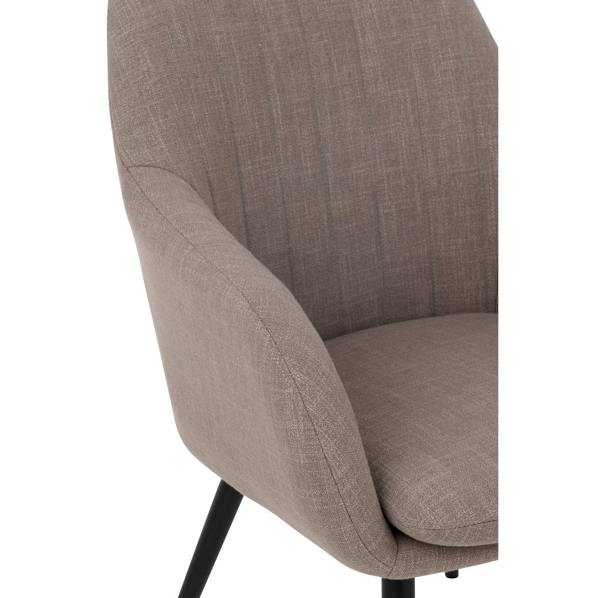 J-Line - Chaise Miles Acier/Mousse Taupe