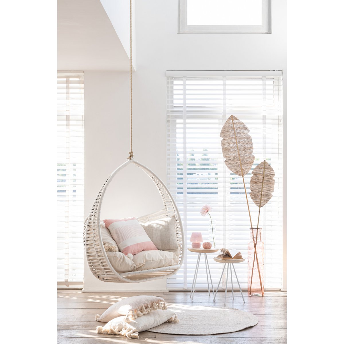 J-Line – Kissenquaste – Baumwolle – Beige