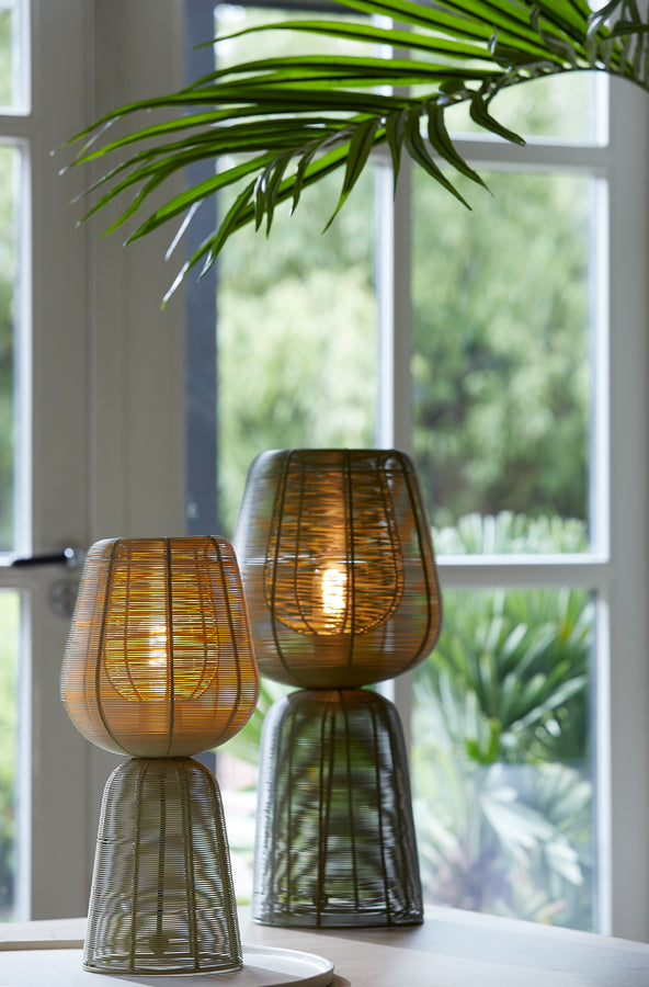 Light &amp; Living - Lampe de table 'Aboso' (Taille L, Vert)