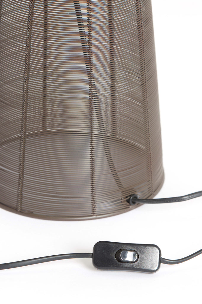 Light &amp; Living - Lampe de table 'Aboso' (Taille L, Marron foncé)