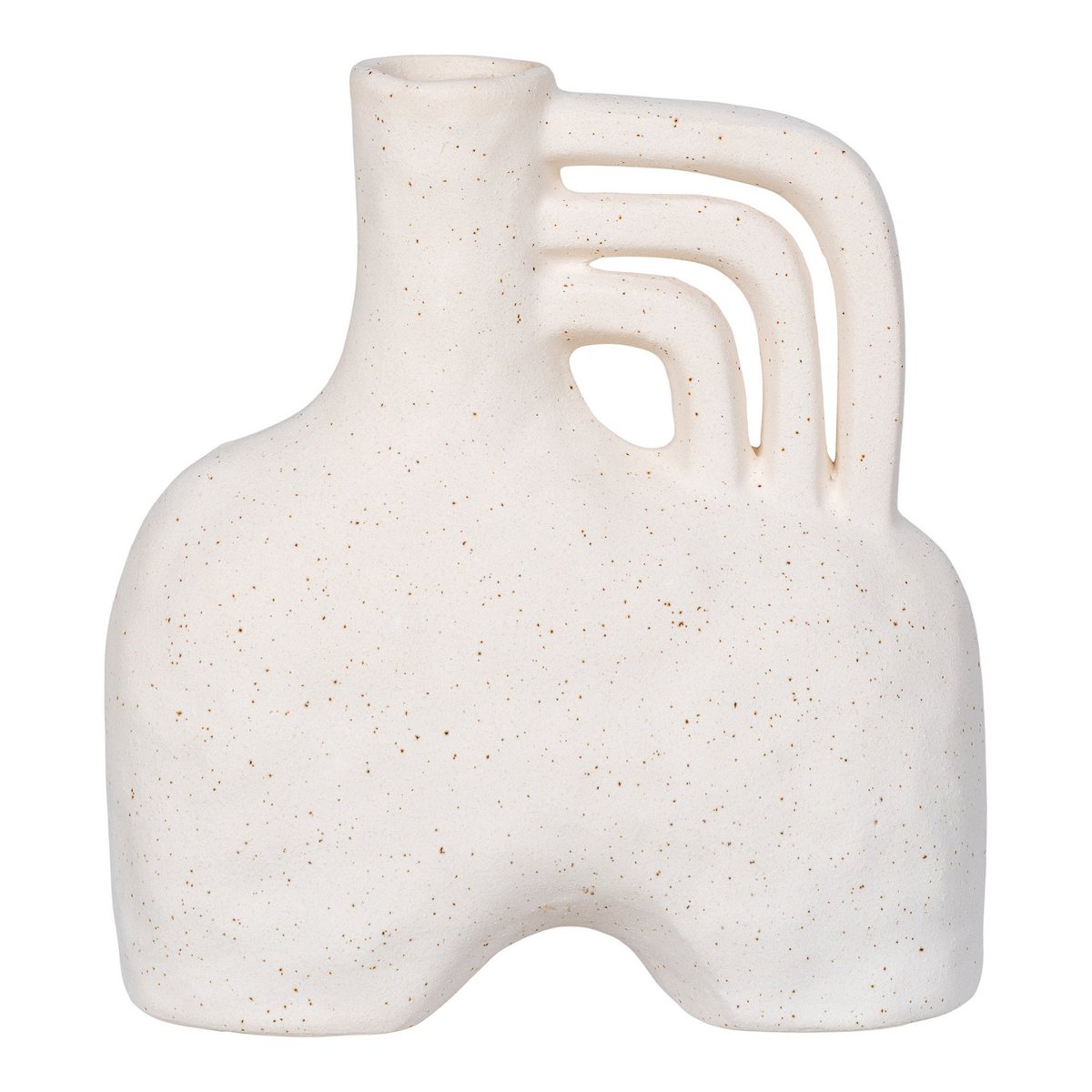 House Nordic - Vase - Vase, Keramik, beige, 18,5x8x19,5 cm