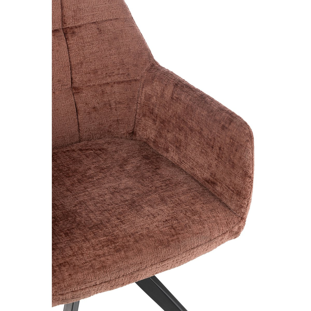 J-Line - Chaise Louna Fer/Acrylique Marron