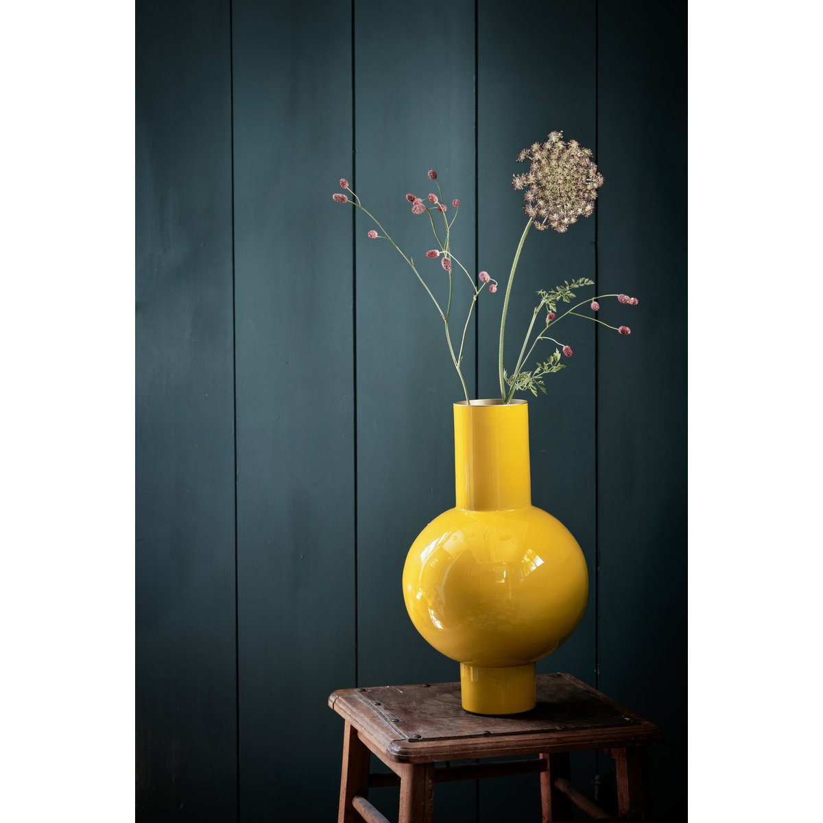 Pip Studio - Vase Metal Medium Ocher 24x40cm