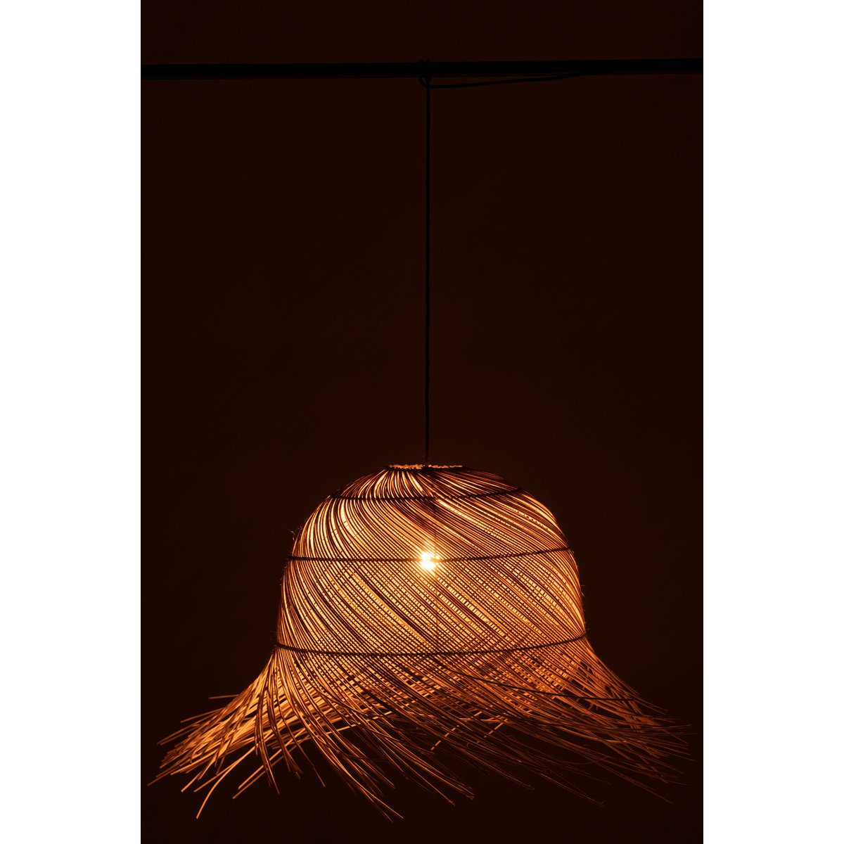 J-Line - Lampe Suspendue Branches Rondes - Jute - Naturel